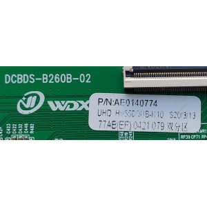 T-CON PARA TV RCA / NUMERO DE PARTE AE0140774 / DCBDS-B260B-02 / 0421079 / HV550QUB-N10 / PANEL HV550QUB-S1E / MODELO RTU5540-B 	